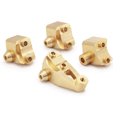 RCLions Heavy Duty 45g Brass Front Rear Axle Lower Shock Mount for TRX-4 T4 1/10 RC Car Upgrade Parts