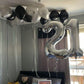 IWERP 40 Inch Silver Number 1 Balloon - Foil Mylar First Birthday Decoration for Kids, Giant 1 Balloon
