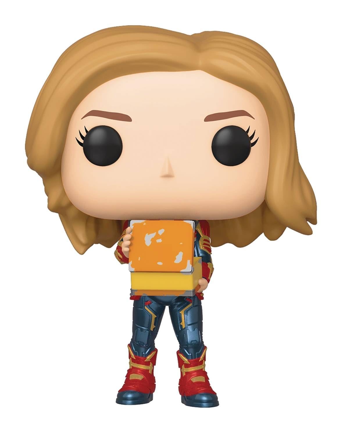 Funko Pop! Marvel: Captain Marvel - Captain Marvel Holding Lunchbox, Multicolor, Us One-Size