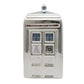 Doctor Who 50Th Anniversary Silver Tardis Ceramic Money Bank