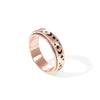 Pavoi Spinning Anxiety Ring (Moon And Star, Rose Gold, 5)