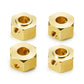 QUPA AM STORE 4PCS Brass Wheel Hub Hex Adapter 9.5mm(+2mm) for 1/6 Axial SCX6 AXI05000 RC Crawler Car