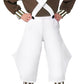 Cekalue Kids Cosplay Costume Tops Straps Pants Stockings Chocolate Stripe Worker Uniform Set Halloween Cosplay Outfits