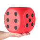 Anboor 5.9'' Large Dice Squishies Foam Dice Jumbo Squeeze Toys, Giant Dice Game Collection Decorative Props(Red)