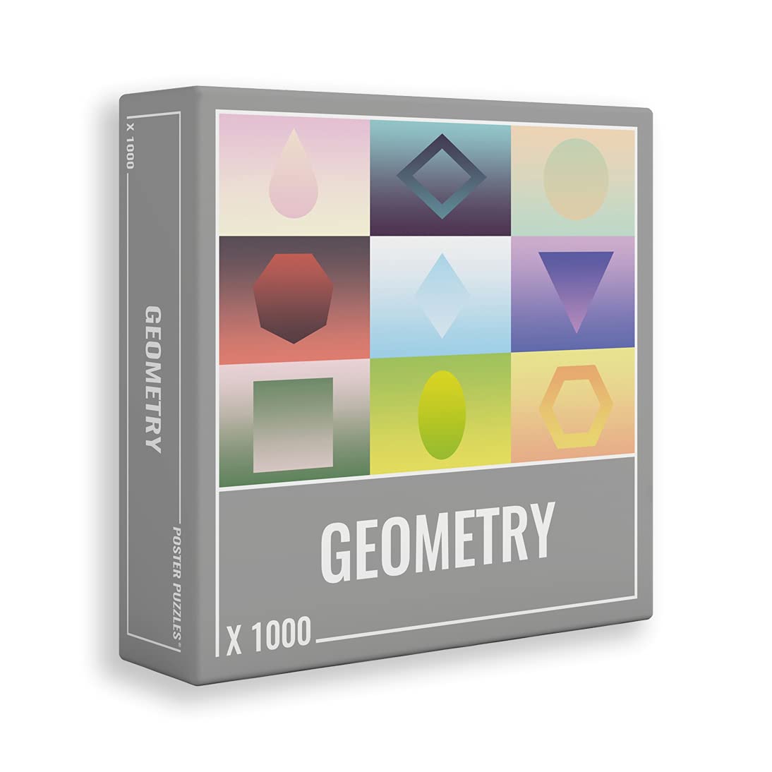 Cloudberries 1000 Piece Geometry Jigsaw Puzzle for Adults - Cardboard Material - Model 3011