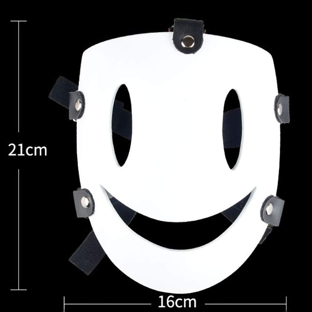 Oikawa High-Rise Invasion Cosplay Mask Sniper Mask Tenkuu Shinpan Mask White Smile Resin Mask for Halloween Cosplay Props