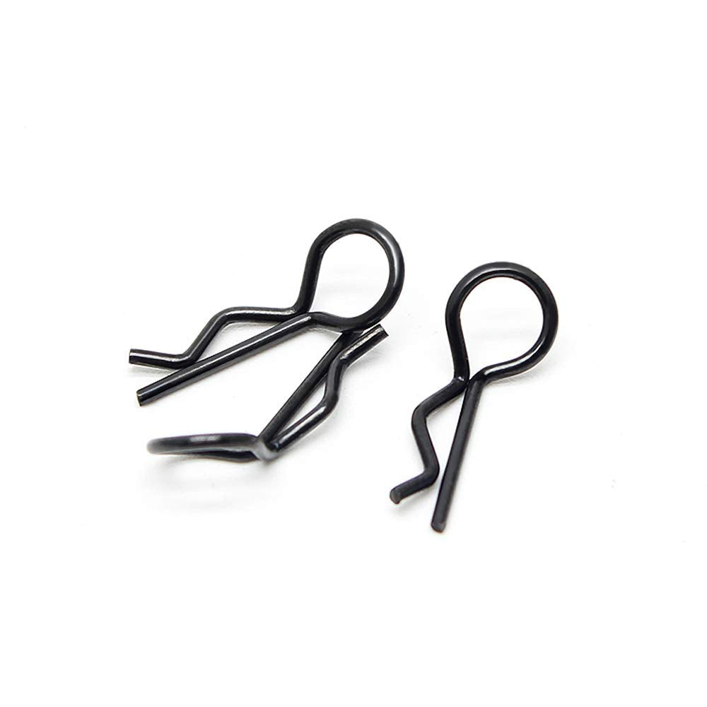 Hosim 8 pcs of 1.2mm Metal Body Clips Pins with 4 Teardrop-shaped Pull Tabs for All of 1:8 and 1:10 Scale RC Vehicles Cars Truck
