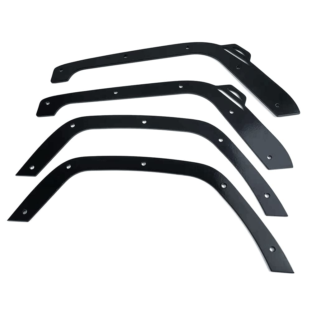 RCLIONS Stainless Steel RC Wheel Fender Flares with Screws for Axial SCX6 Upgrades AXI05000 1/6th RC Crawler Car