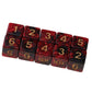 Yiotfandoll 10PCS Polyhedral Dice D6 Dice 16mm Acrylic 6 Sided Dice Double Colors Game Dice for RPG MTG DND Dice Table Games (Re