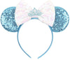 CLGIFT Princess Minnie Ears,Pick your color, Flower Minnie Ears, Floral minnie ears, Purple Sparkle Mouse Ears (Cinderella)