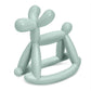 MIRALOOP Teething Toy - Food Grade Silicone Rocking Teether for Infants 0-18 Months, Mint Green, Model AQ-ZJ122, Prevents Choking, Odorless