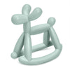 MIRALOOP Teething Toy - Food Grade Silicone Rocking Teether for Infants 0-18 Months, Mint Green, Model AQ-ZJ122, Prevents Choking, Odorless
