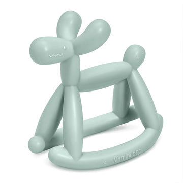 MIRALOOP Teething Toy - Food Grade Silicone Rocking Teether for Infants 0-18 Months, Mint Green, Model AQ-ZJ122, Prevents Choking, Odorless