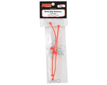 Dubro Products DUB2252 2252 Body Klip Retainers Orange (2)