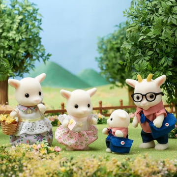 Calico Critters Billy Goat Family, Set Of 4 Collectible Doll Figures