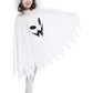 Brcus Kids White Ghost Halloween Cloak Costumes Toddlers Elf Cape Cosplay Role Play 7-9 Years