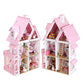 Nwfashion Children'S 17' 2 Floors With Furnitures Lights Diy Kits Assemble Miniature Wooden Dollhouse(Sunshine Alice)
