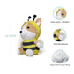 Avocatt Corgi Bee Plush Toy - 10 Inches Bumble Bee Plushie Stuffed Animal - Hug And Cuddle With Squishy Soft Fabric And Stuffing