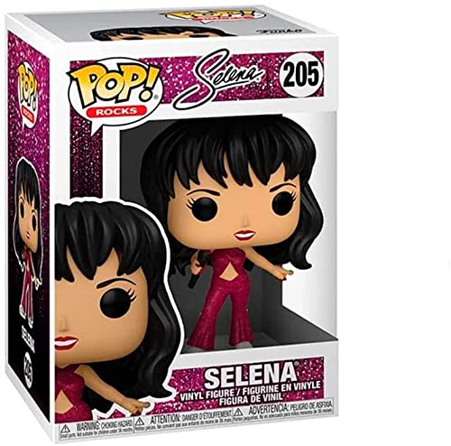 Funko Selena (Burgundy Outfit) Pop! Vinyl Figure (Bundled With Compatible Pop Box Protector Case), Multicolored, 3.75 Inches
