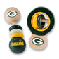 Babyfanatic Wood Rattle 2 Pack - Nfl Green Bay Packers - Officially Licensed Baby Toy Set