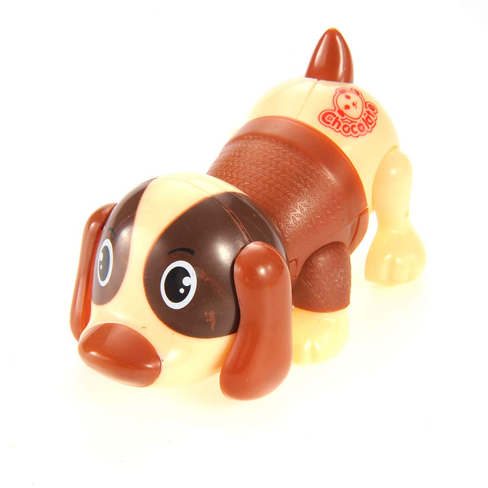 Powertrc Wind-Up Colorful Dog Toys | Set Of 12 Miniature Wind-Up Dogs | Fun Novelty Toys For Kids | Party Favors & Gift Ideas