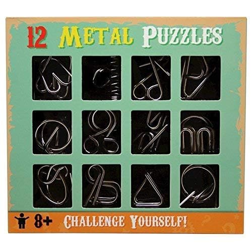 Brain Teasers Metal Wire Puzzle Game for Kids, IQ Tester, Brain Games for Kids Adults, Fun Fidget Puzzles, Train Brain, Disentan