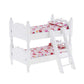 Z Mayabbo Wooden Dollhouse Furniture Of Baby Bunk Bed With Ladder For Miniature Dollhouse Accessories - 1/12 Scale