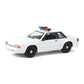 Truck 1/64 1987-93 Ford Mustang Ssp, Blank White With Light Bar, Hot Pursuit, Glt43008