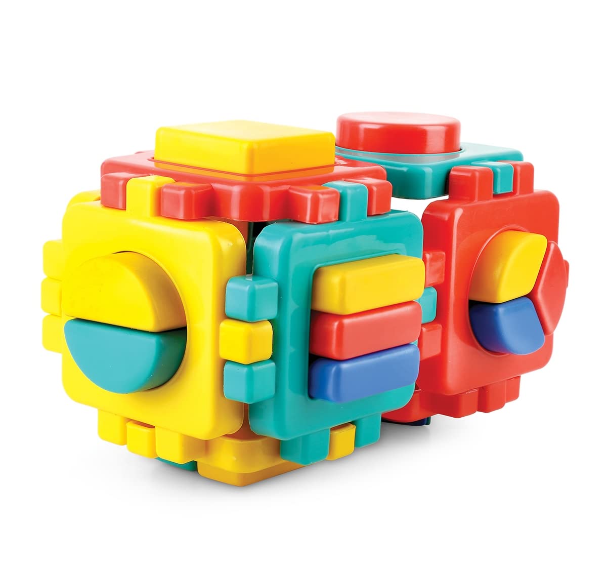 Shooting Star Geometrical Genious Interlocking Blocks Early Learning Educational Toy For Kids Multicolor 2Y+