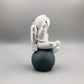 Ecacon Figurine Astronaut Statue Spaceman D  Cor,Desktop & Tabletop Decorative Cute Mini Space Figure Ornament,Cake Toppers Deco