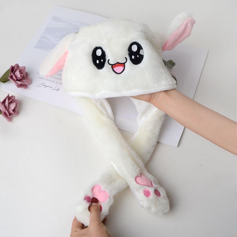 LYLPYHDP Bunny Hat, Funny Plush Bunny Hats, Plush Christmas Rabbit Hat, Party Cosplay Cute Animal Hats.