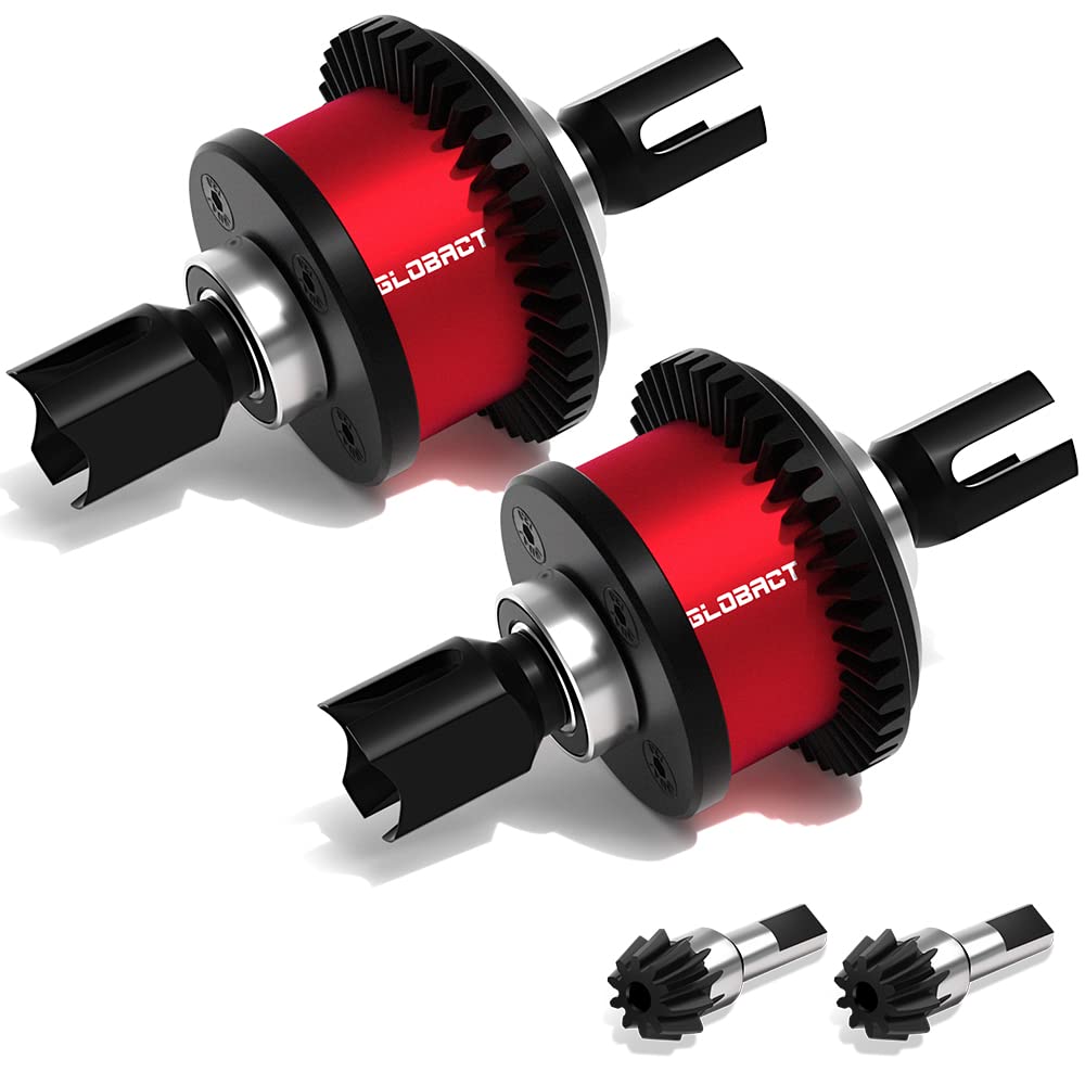 GLOBACT Steel 43T Differential Active F/R Diff Set with 10T Input Gear for Arrma 1/7 Infraction Felony Limitless Fireteam Mojave
