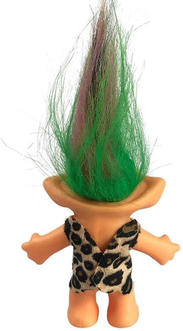 Lucky Troll Dolls,Vintage Troll Dolls Chromatic Adorable For Collections, School Project, Arts And Crafts, Party Favors - 7.5' Tall Colorful Hair (Include The Length Of Hair)