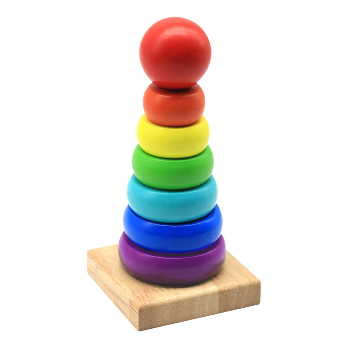 Ilsmysutra Wooden Baby Stacking Toy Preschool Sensory Toy For Childrens Day Festivals
