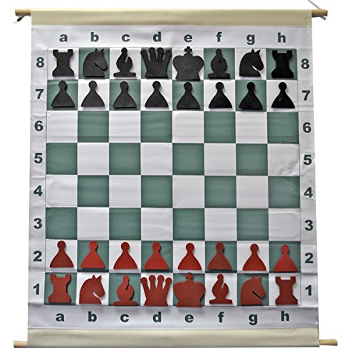 Wholesale Chess 28 Magnetic Chess Demo Board - 3 Squares, Large Black & Red Pieces, 2 Players, Ages 12+