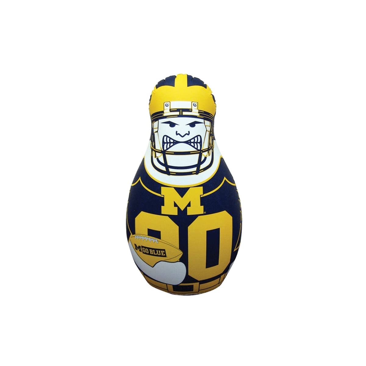 Fremont Die Ncaa Michigan Wolverines Bop Bag Inflatable Tackle Buddy Punching Bag, Mini: 12' Tall, Team Colors