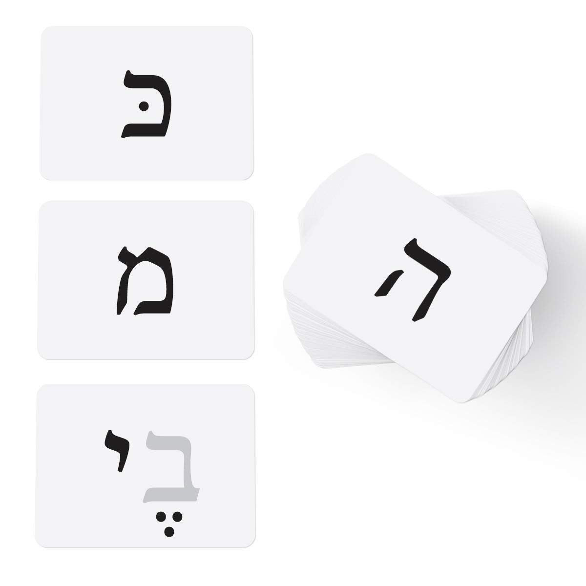 Carddia | Biblical Hebrew Alphabet Educational Flashcards | Includes Consonants, Vowels, Dagesh, And Final Forms