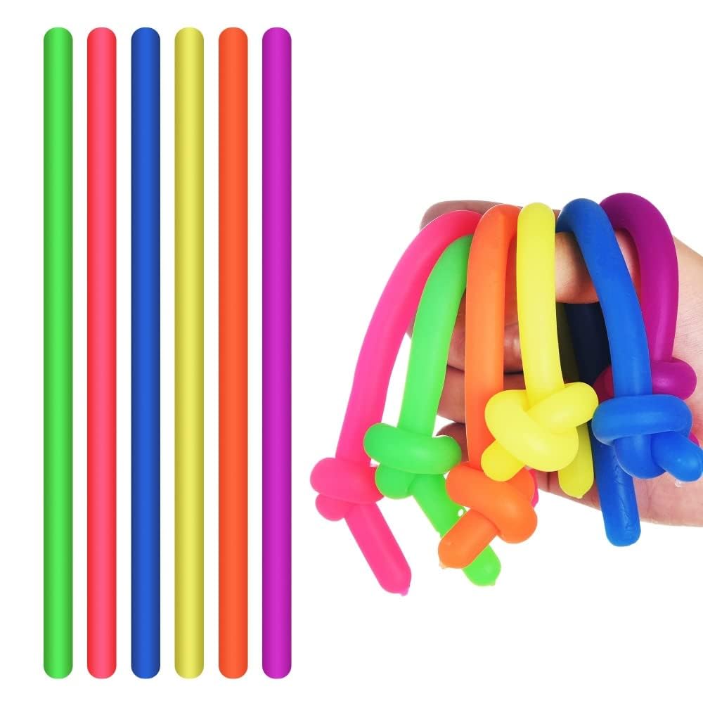 6 Pcs Fidget Toys Stretchy String Stress Relief Stretchy Sensory Toys