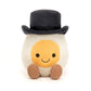 Jellycat Amuseables Boiled Egg Stuffed Toy, 5.5 inches, Yellow & White, Polyester - Fun Gift for Weddings & Engagements
