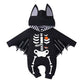 Baby Bat Costume: Baby Boy Halloween Costumes Infant Costume Newborn Cloak Romper Bat Ears Jumpsuit With Wings Cosplay Toddler Vampire Dress Up Hooded Clothes Photoshoot Black Skull Spider 0-3 Months