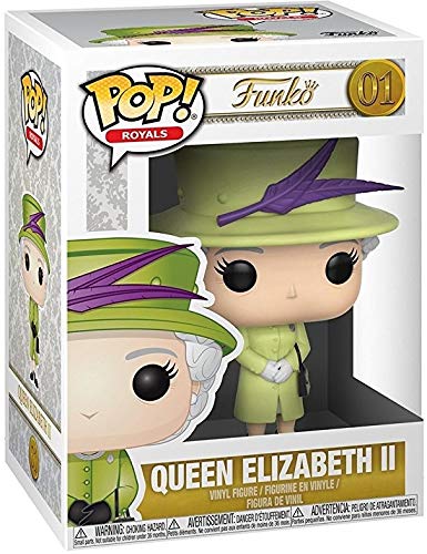 Pop The Royal Family - Queen Elizabeth Ii (Green Outfit) Funko Vinyl Figure (Bundled With Patible Box Protector Case) Multicolored 3.75 Inches