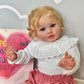 Kokomandy 26 Inch Reborn Baby Dolls Toddler Girl Doll That Look Real Life Soft Silicona Weighted Body Blonde Curly Hair Cute New