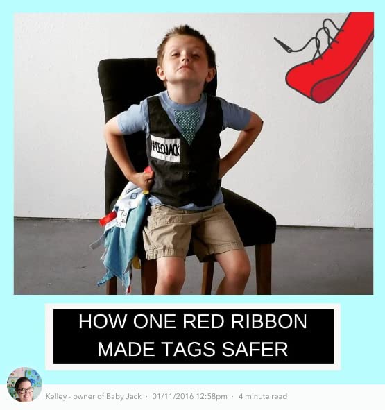 Baby Jack & Co 8X8” Learning Lovey Tag Toys For Babies - Baby Crinkle Toys - Crinkle Toys For Baby - Soft & Safe - Learn Usa State Facts - Ideal Baby Toy Bpa Free W/Stroller Clip (Louisiana)