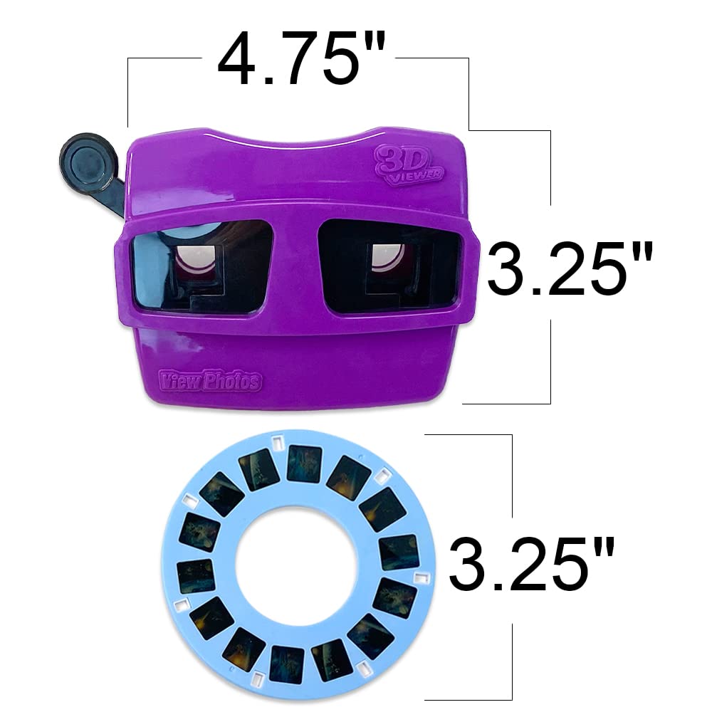 Artcreativity 3D Viewer For Kids With 6 Reels – View Master Style Reel Viewer With 42 Hd Images – Dinosaurs, Animals, Space & More – Vibrant Viewfinder Toy For Kids – Fun Gift Idea