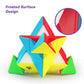 D-FantiX QYTOYS Qiming Pyramid Speed Cube Stickerless Triangle Cube 3x3 Puzzle