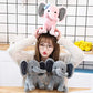 Boqopod Stuffed Elephant Animal Plush Toys 9 Inch (Gray)