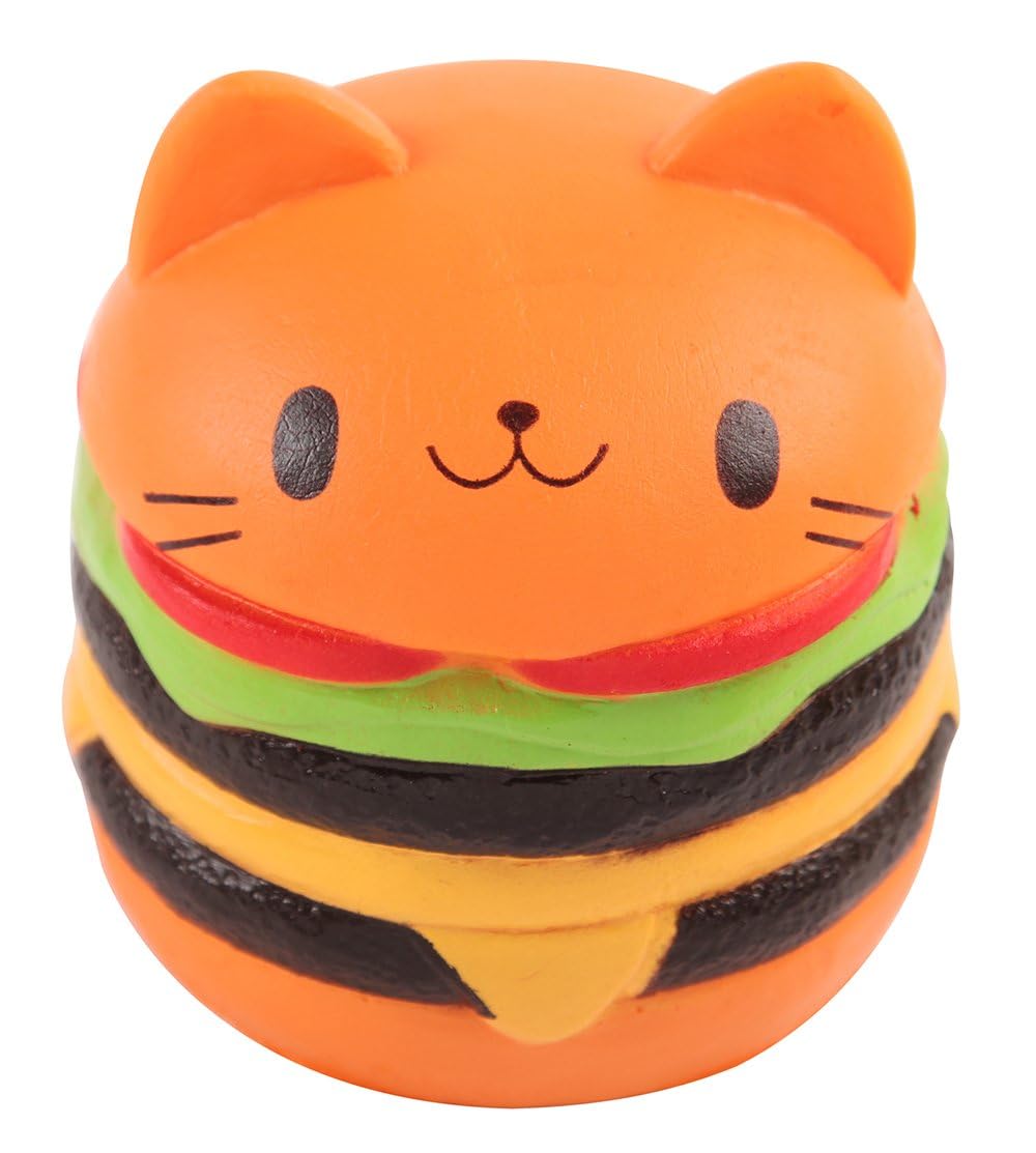 Anboor 4.5'' Squishies Jumbo Slow Rising Kawaii Squishie Cat Hamburger Bread Toy