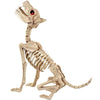 Seasons USA Crazy Bonez Animated Howling Skeleton Wolf, Off-white, Plastic, Standard Size, Model 9044148