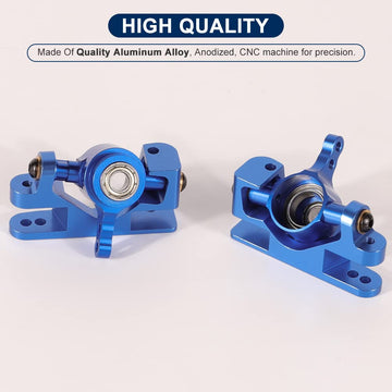 WEISHUJI 4pcs Caster Block&Steering Blocks, Front Caster Block & Steering Blocks for Traxxas 1/10 4X4 Slash, Stampede, Rustler 4