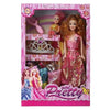 Pretty Girl Fashion Doll Set with Accessories Princess Dress Up Doll Toy for Girls Kids Pretend Play Gift Set